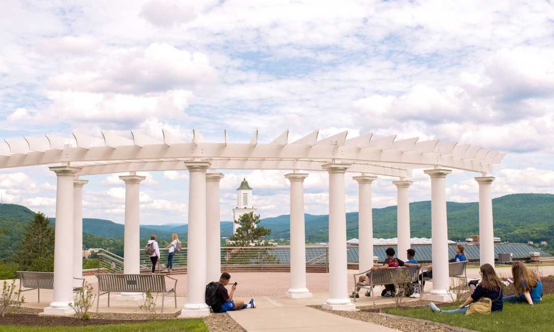 large pavilion with columns